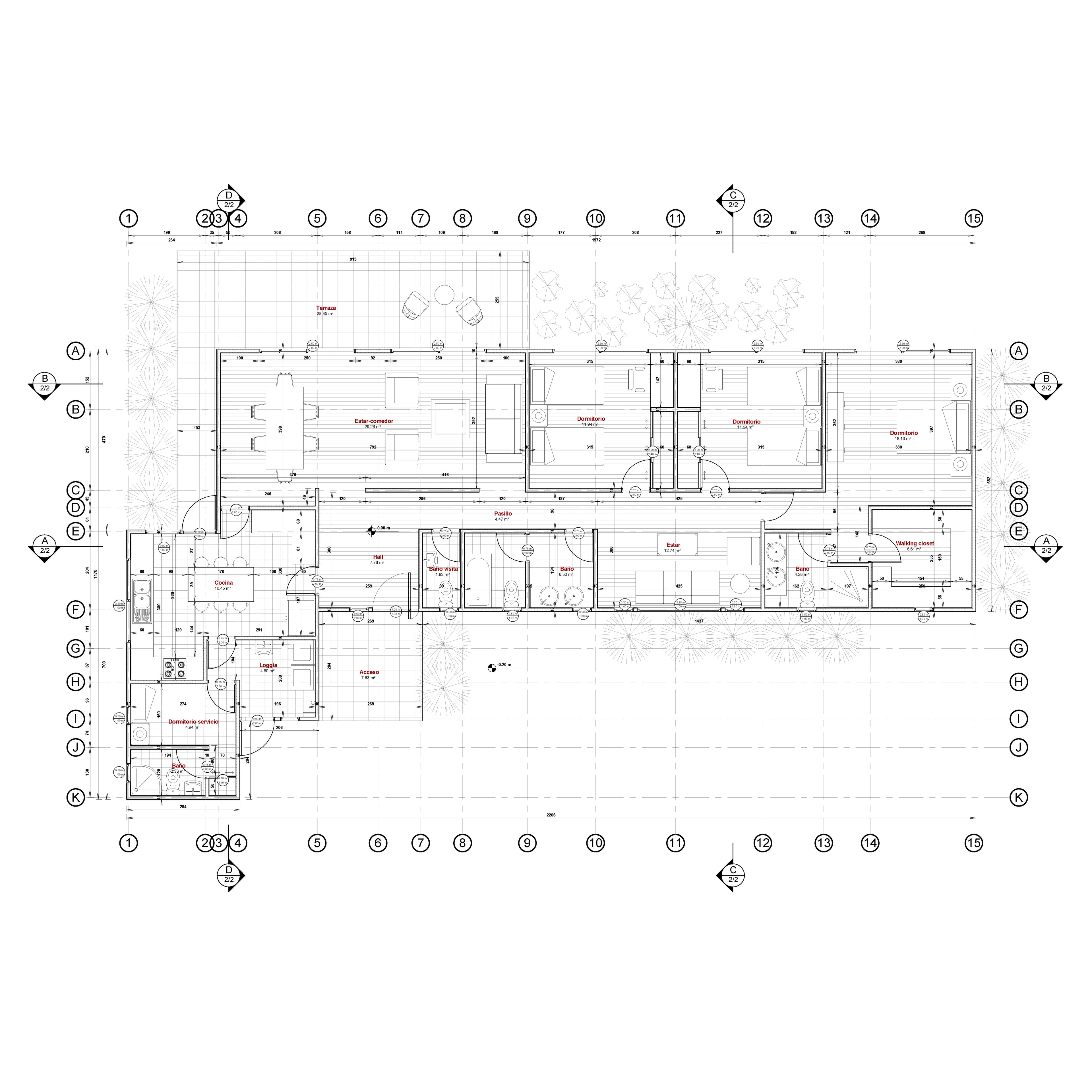 Casa Folatre 160 Moderna - planta 1
