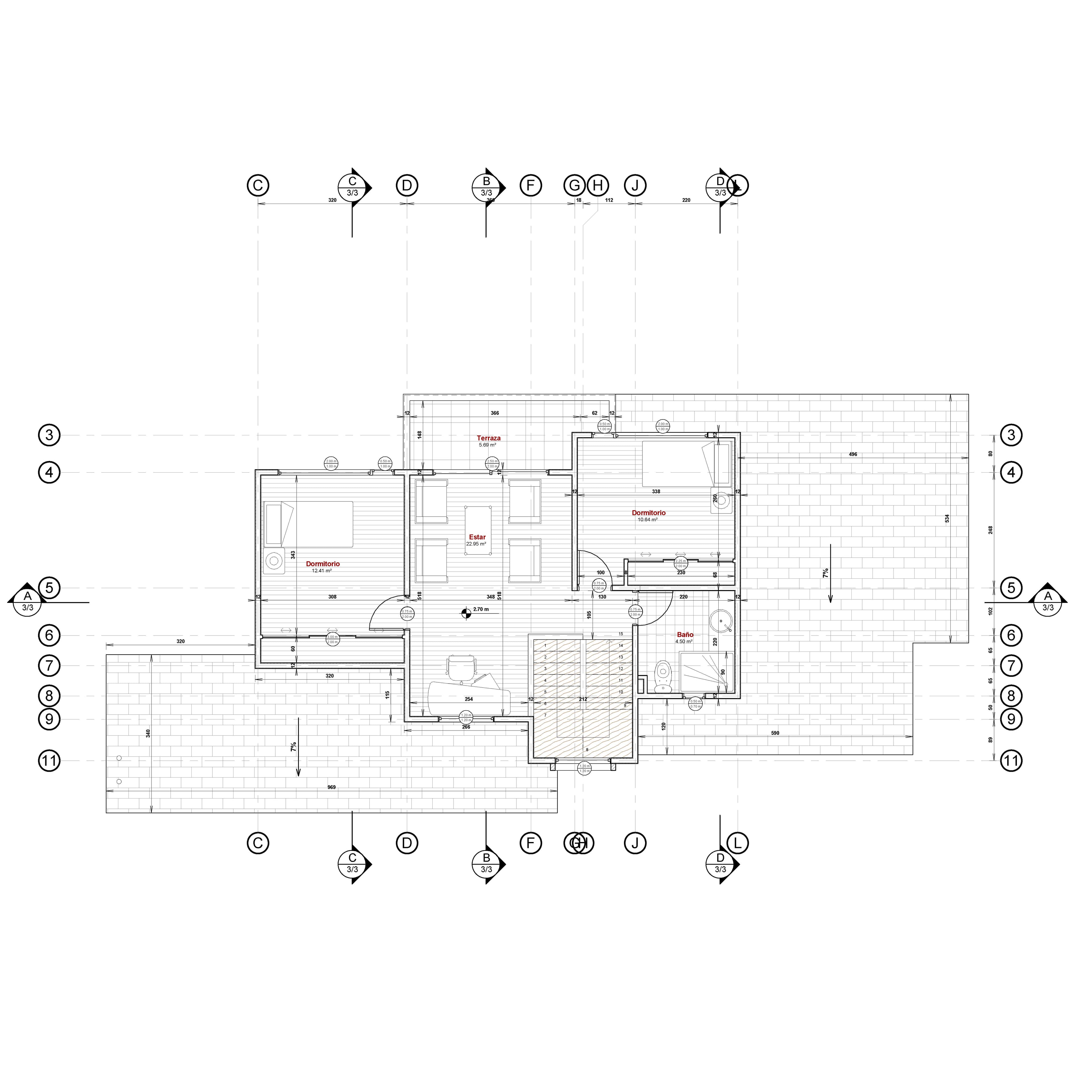 Casa Folatre 180 Moderna (Dos Pisos) - planta 2