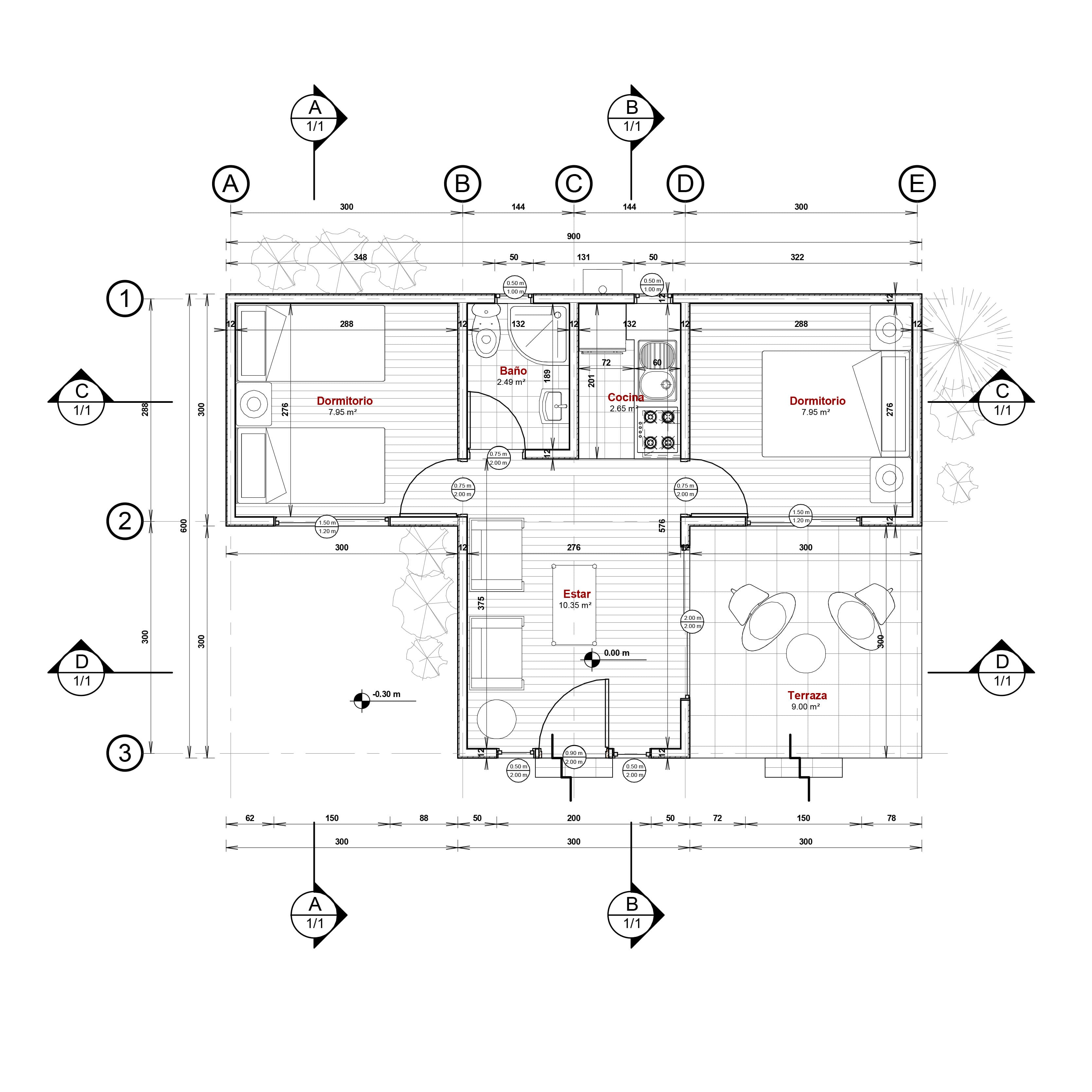 Casa Folatre 36 Moderna - planta 1