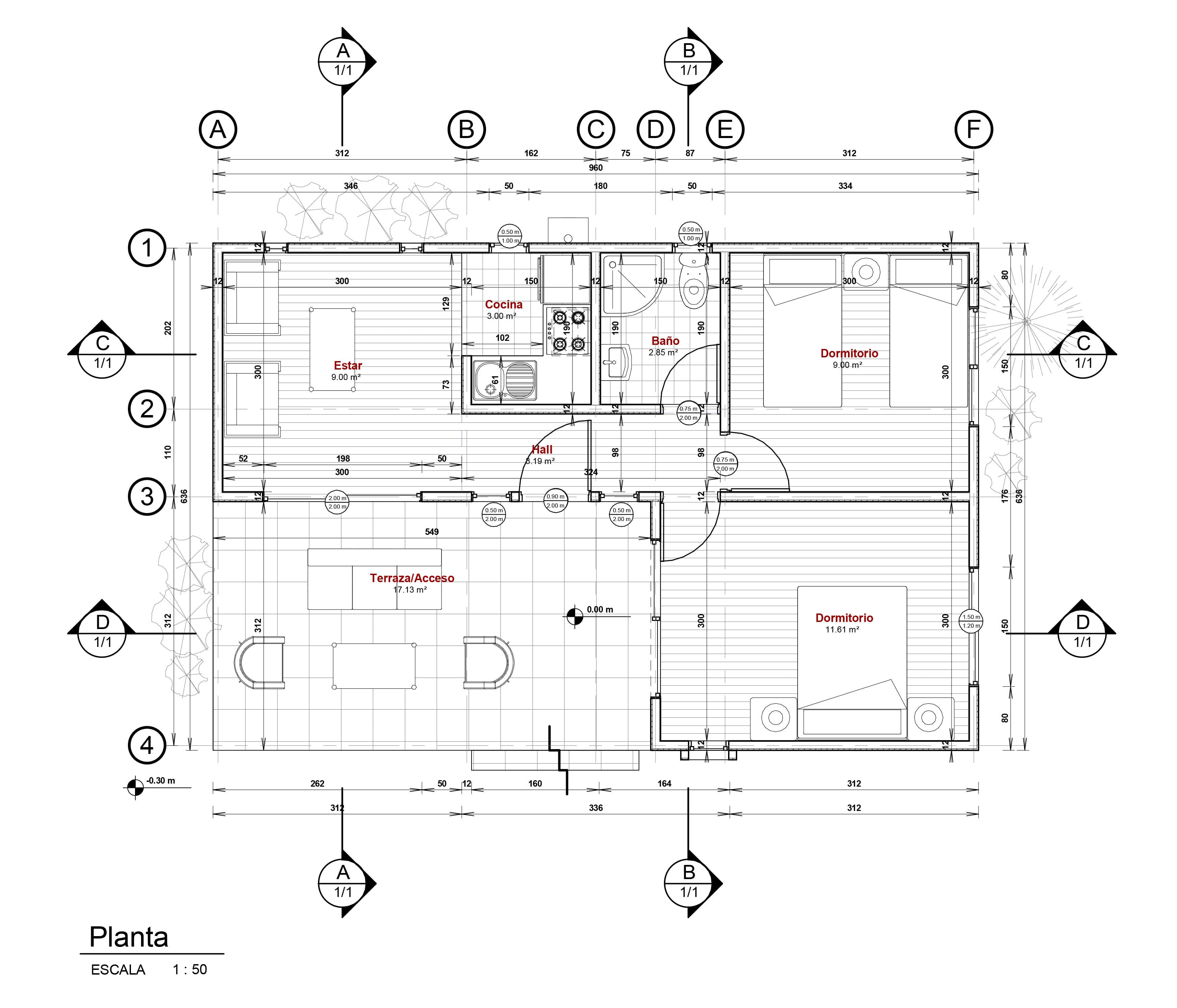 Casa Folatre 44 Moderna - planta 1