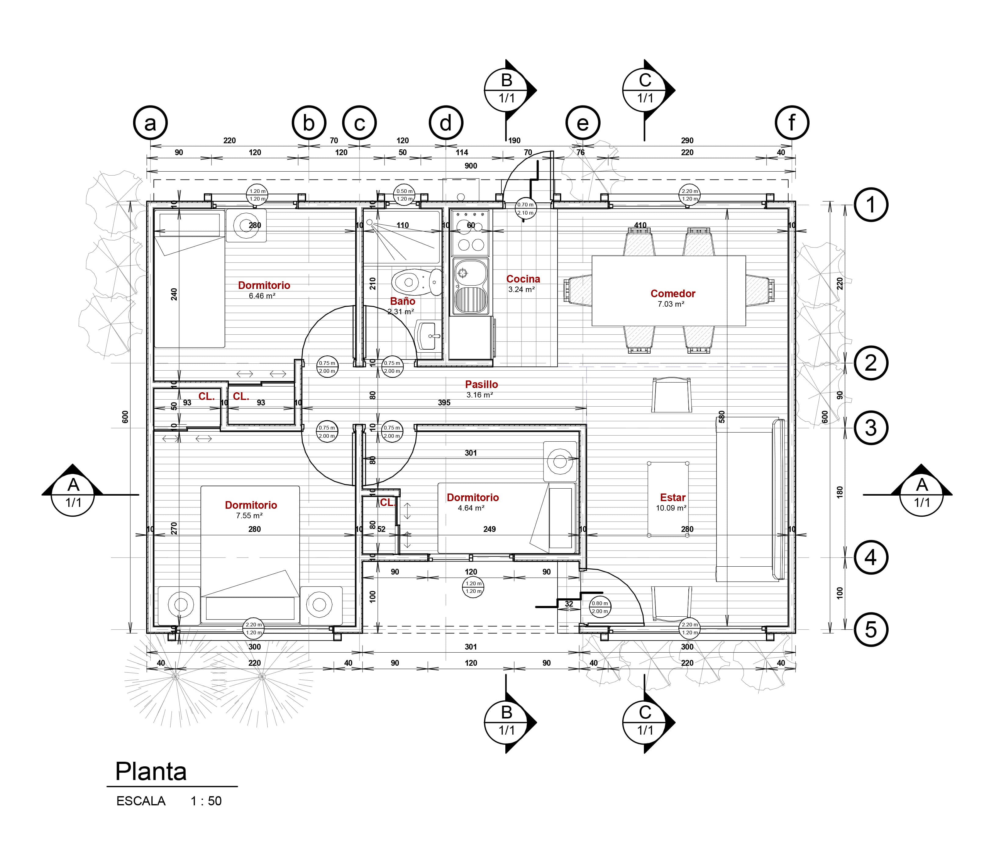 Casa Folatre 51 Moderna - planta 1