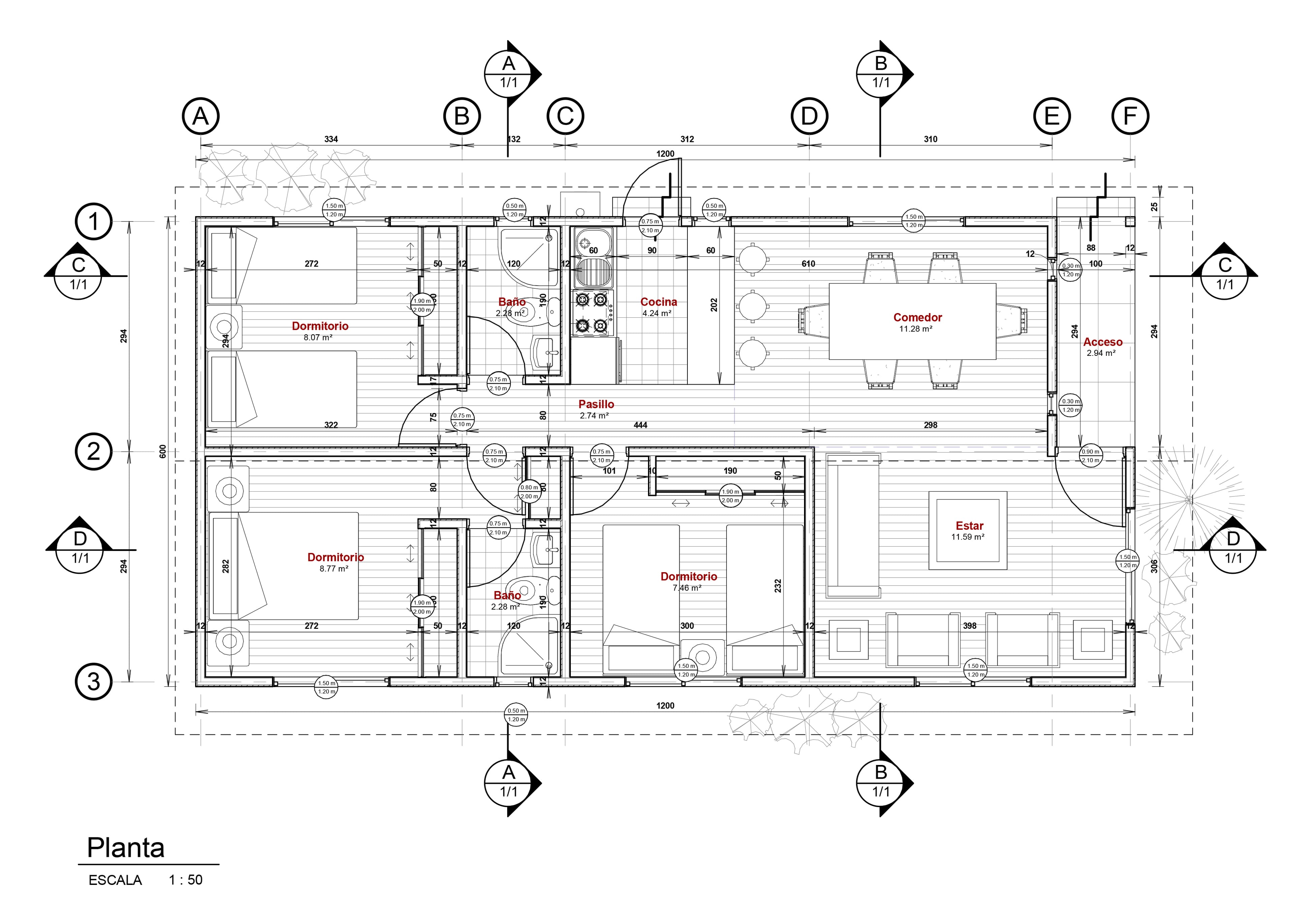 Casa Folatre 72 Clásica - planta 1