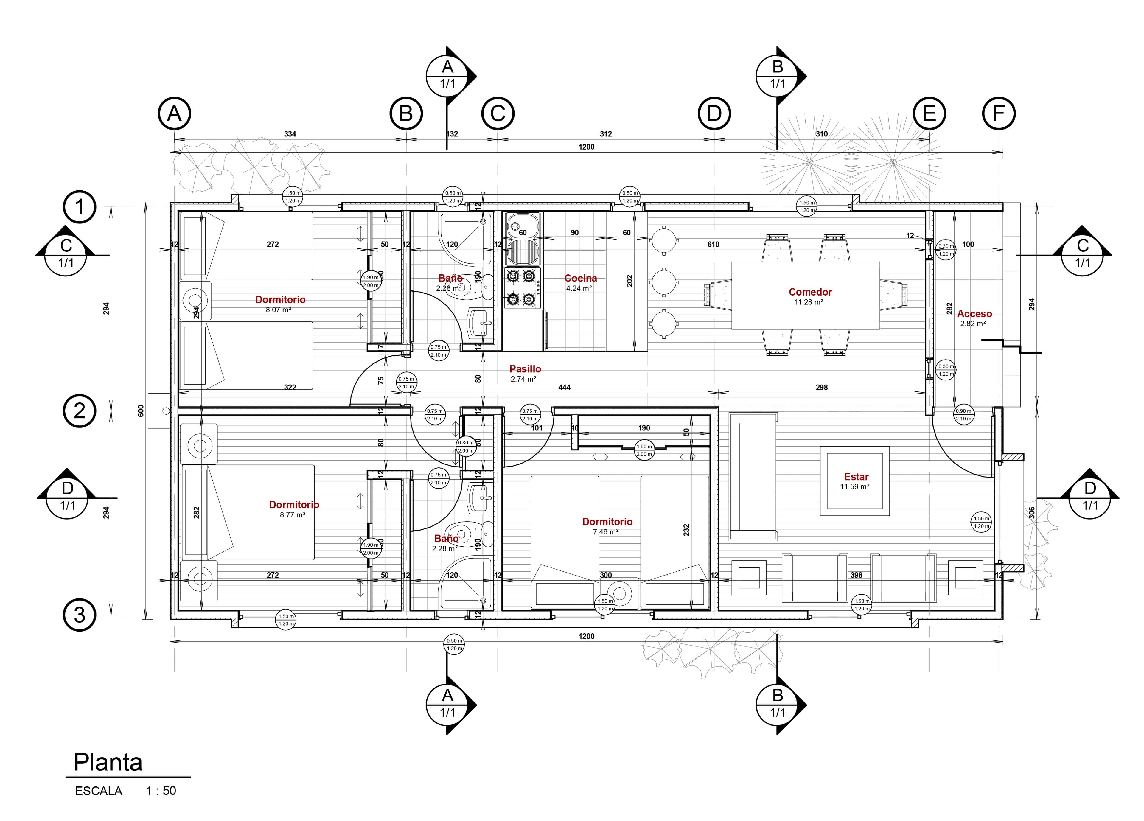 Casa Folatre 72 Moderna - planta 1