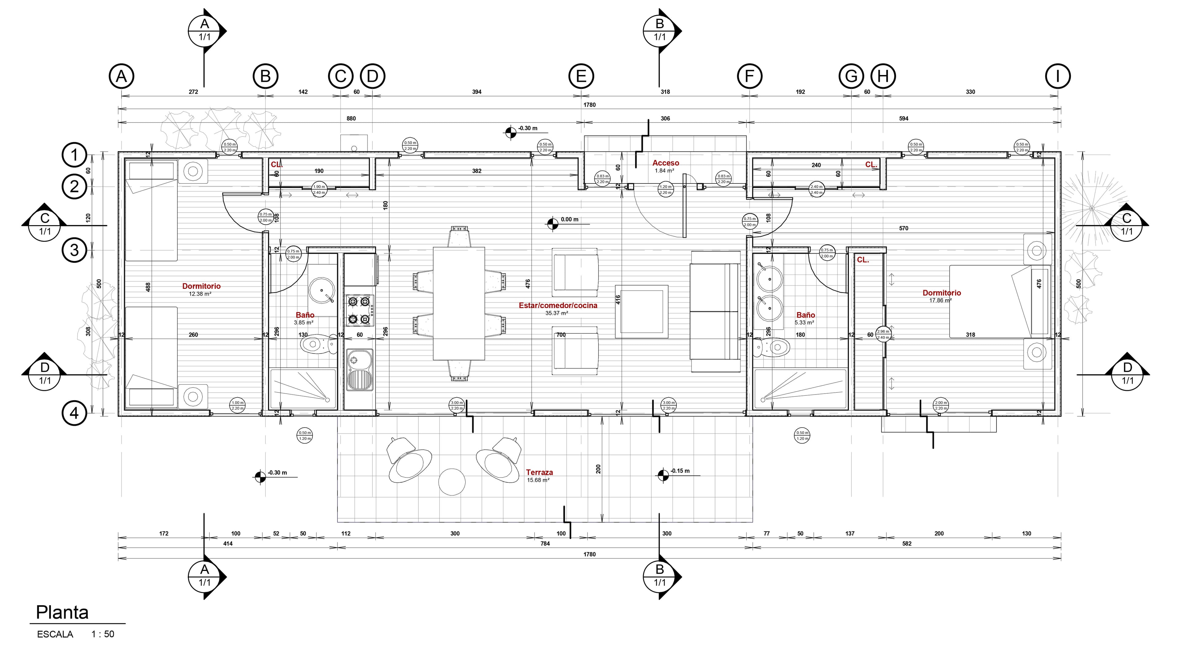 Casa Folatre 89 Moderna - planta 1